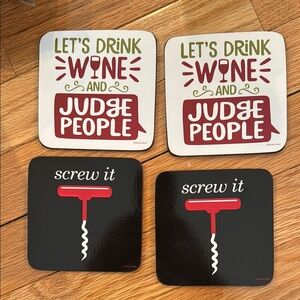 Funny Wine Coasters